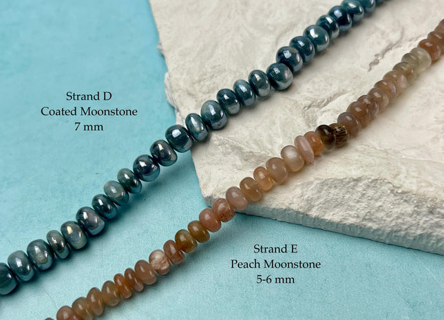 7-10 mm Smooth Rondelle Opal Lapis Rhodonite Amethyst Fluorite Citrine Gemstone Beads Genuine Natural Mixed Gemstones 8 Inches Strand #4745