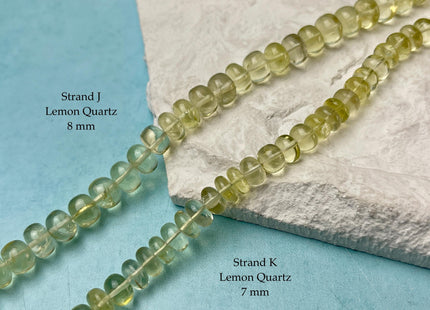 7-10 mm Smooth Rondelle Opal Lapis Rhodonite Amethyst Fluorite Citrine Gemstone Beads Genuine Natural Mixed Gemstones 8 Inches Strand #4745