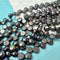 6.5-7 mm AA Black Peacock Round Button Freshwater Pearl Beads Genuine Top Drilled Button Freshwater Pearls #P3274
