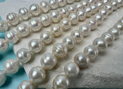 11-13 mm Natural White Baroque Freshwater Pearl Beads High Luster Genuine Natural White Color Baroque Edison Pearls #1486
