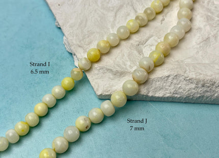 6-10 mm Smooth Round Mixed Pink Green Blue Yellow Brown Color Opal Gemstone Beads Genuine Natural Mixed Gemstones 8 Inches Strand #4743