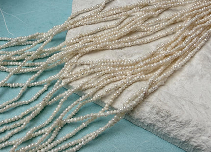 1.5mm Natural White Tiny Seed Potato Freshwater Pearl Genuine Potato Freshwater Pearl Beads B Grade #P3282