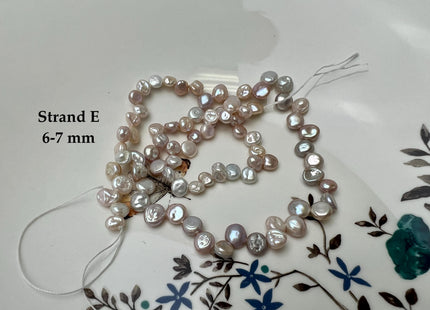 6-7mm Natural Pale Pink Color Keshi Nugget Freshwater Pearl Bead Top Drilled Keshi Pearl Genuine Freshwater Tiny Keshi Nugget Pearls #P1700