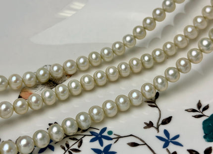 7-7.5 mm AAA Pale Yellow Green Off Round Freshwater Pearl Beads Smooth Lustrous Pearl #P3280