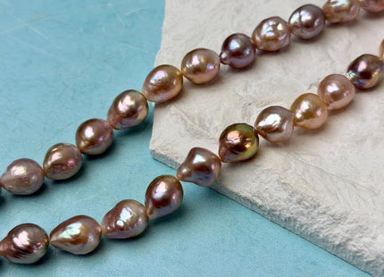 9-11 mm AAA Very Rare Natural Mauve Pink Freshwater Baroque/Edison Pearl Beads High Luster Genuine Purple Baroque Edison Pearl Beads #P3299