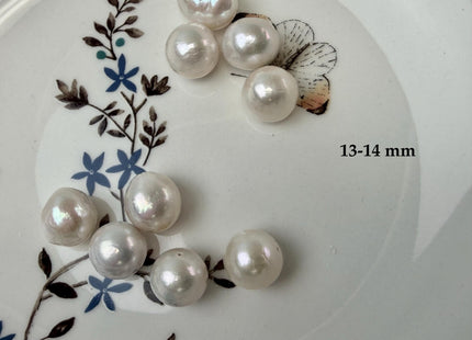 ONE Piece Rare AAAA Natural White 10-13 mm High Luster Full Drilled Baroque Edison Pearl #P3303