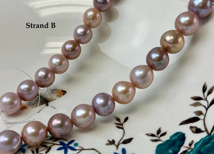 12-14mm AAA Very Rare Natural Multi Dark Mauve Pink Freshwater Baroque/Edison Pearl Beads High Luster Genuine Purple Edison Pearl #P3304