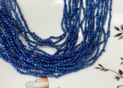 2x3-4 mm Baby Pink Or Royal Blue Rice Nugget Tiny Freshwater Seed Pearls #P3308