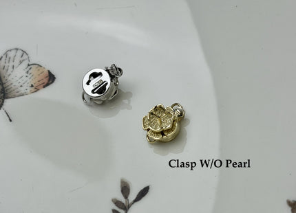 10mm .925 Sterling Silver Clasp Floral Design Pearl Clasp #10381