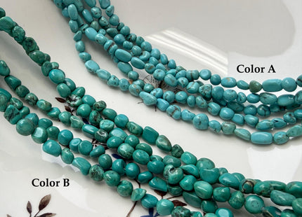 5-6 mm Turquoise Gemstone Irregular Nugget Beads Turquoise Color Irregular Nugget Gemstone Beads #4595