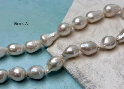 One-Of-A-Kind 11-14x14-20 mm AAA Jumbo Size Baroque Freshwater Pearl Beads Genuine Natural White Edison Baroque Pearls #P3310