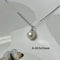 One-Of-A-Kind 11-25 mm Rare Natural White Baroque/Edison Pearl With .925 Sterling Silver/Gold Pendant #PD0010