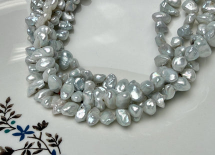 8x10-11 mm Natural White Keishi Nugget Freshwater Pearl Beads Center Drilled Keishi Pearls #341