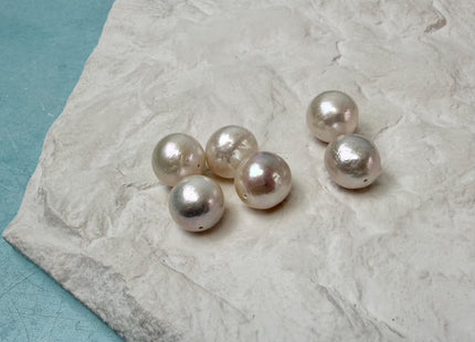ONE Piece Rare AAAA Natural White 10-13 mm High Luster Full Drilled Baroque Edison Pearl #P3303