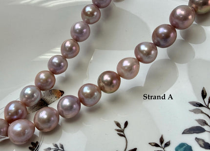 12-14mm AAA Very Rare Natural Multi Dark Mauve Pink Freshwater Baroque/Edison Pearl Beads High Luster Genuine Purple Edison Pearl #P3304