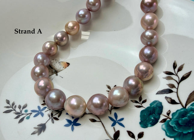 12-14mm AAA Very Rare Natural Multi Dark Mauve Pink Freshwater Baroque/Edison Pearl Beads High Luster Genuine Purple Edison Pearl #P3304