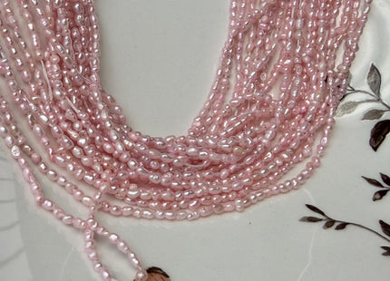 2x3-4 mm Baby Pink Or Royal Blue Rice Nugget Tiny Freshwater Seed Pearls #P3308
