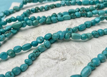 5-6 mm Turquoise Gemstone Irregular Nugget Beads Turquoise Color Irregular Nugget Gemstone Beads #4595