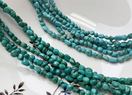 5-6 mm Turquoise Gemstone Irregular Nugget Beads Turquoise Color Irregular Nugget Gemstone Beads #4595