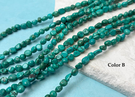 5-6 mm Turquoise Gemstone Irregular Nugget Beads Turquoise Color Irregular Nugget Gemstone Beads #4595