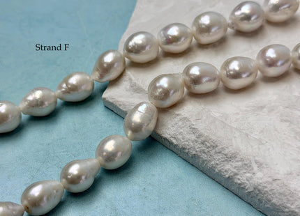 One-Of-A-Kind 11-14x14-20 mm AAA Jumbo Size Baroque Freshwater Pearl Beads Genuine Natural White Edison Baroque Pearls #P3310