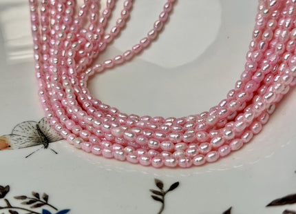 3x4 mm Baby Pink or Royal Blue Rice Tiny Freshwater Seed Pearls Tiny Freshwater Pearl Beads Genuine Natural Rice Freshwater Pearls #P3325