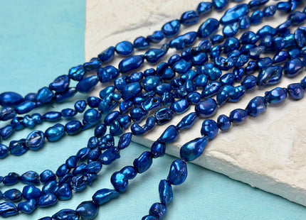 4x5-7 mm Baby Pink Or Royal Blue Rice Nugget Tiny Oval Rice Nugget Unique Freshwater Small Seed Pearls #P3322