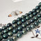 8-9x9-10 mm Dark Green Color Freshwater Rice/Oval Pearls Freshwater Pearls 41 Pieces #P3344