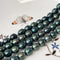 8-9x9-10 mm Dark Green Color Freshwater Rice/Oval Pearls Freshwater Pearls 41 Pieces #P3344