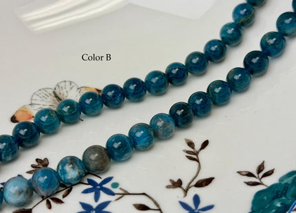 8 mm 8.5-9 mm Smooth Round Natural Apatite Gemstone Beads Natural Apatite Beads #4762