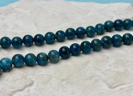 8 mm 8.5-9 mm Smooth Round Natural Apatite Gemstone Beads Natural Apatite Beads #4762