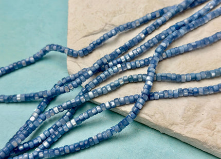 4 mm Smooth Rondelle Heishi Natural Mother of Pearl Gemstone Beads Pink Green Blue Purple Yellow MOP Beads 15.5 Inches Strand #4769