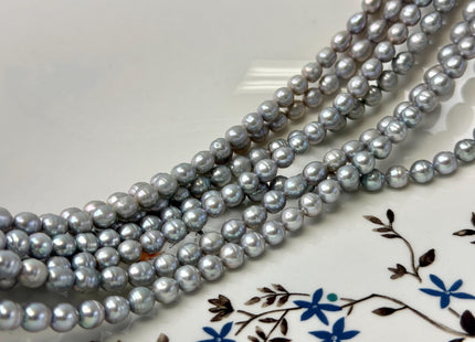 5-6 mm Gray Baby Pink Royal Blue Color Baby Edison Baroque Freshwater Pearls Beads #P3365