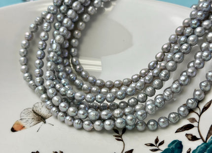 5-6 mm Gray Baby Pink Royal Blue Color Baby Edison Baroque Freshwater Pearls Beads #P3365