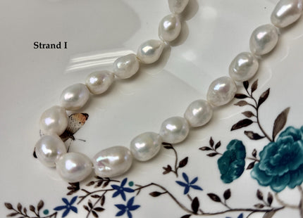 One-Of-A-Kind 9-13x11-19 mm Jumbo Size Baroque Freshwater Pearl Beads Genuine Natural White Freshwater Edison Baroque Pearls #P3371