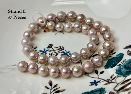 One-Of-A-Kind AAA Rare Natural Multi Dark Mauve Pink Freshwater Baroque/Edison Pearls High Luster Purple Pearl Beads #P3373