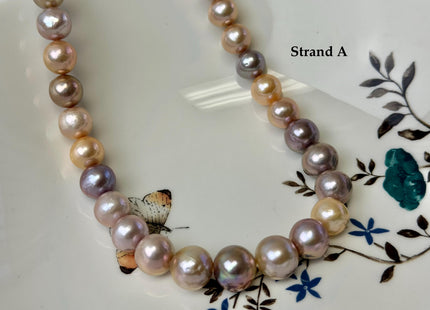 One-Of-A-Kind AAA Rare Natural Multi Dark Mauve Pink Freshwater Baroque/Edison Pearls High Luster Purple Pearl Beads #P3373