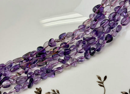 5-7x5-11 mm Amethyst Irregular Nugget Shaped Gemstone 15.5 Inches #4795