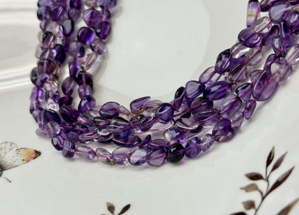 5-7x5-11 mm Amethyst Irregular Nugget Shaped Gemstone 15.5 Inches #4795