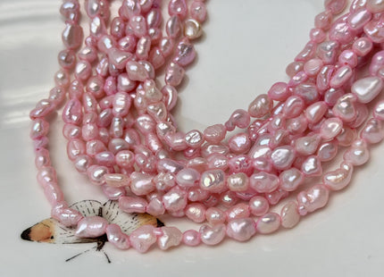4x5-7 mm Baby Pink Or Royal Blue Rice Nugget Tiny Oval Rice Nugget Unique Freshwater Small Seed Pearls #P3322