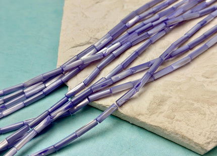 4x13 mm Tube Shape Natural Mother of Pearl Gemstone Beads Multi Yellow Pink Green Purple Blue Mother of Pearl MOP 15.5 Inches Strand #4767