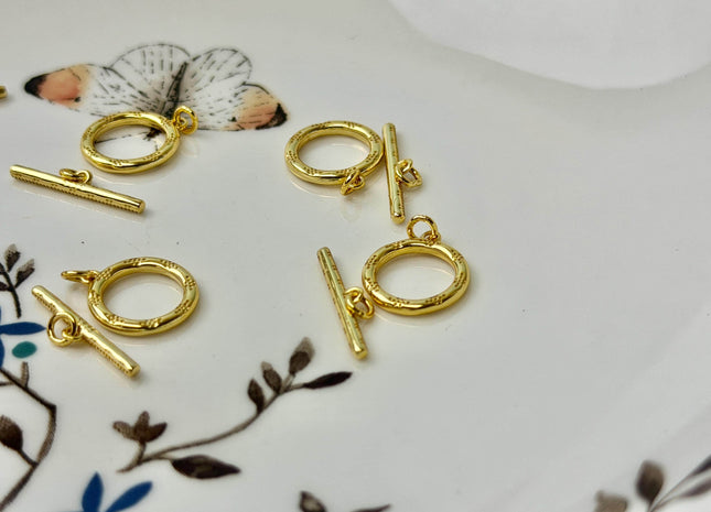 11 mm 925 Sterling Silver/Gold Toggle Clasp Genuine 925 Sterling Silver Toggle Findings With Round Shape Design DIY Jewelry #10382