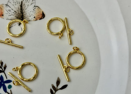 11 mm 925 Sterling Silver/Gold Toggle Clasp Genuine 925 Sterling Silver Toggle Findings With Round Shape Design DIY Jewelry #10382