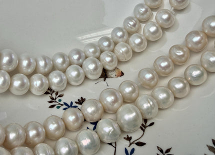 13-17 mm Natural White Freshwater Baroque Edison Pearl Beads Large 2.2mm Hole Jumbo Pearl Beads #P3323