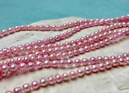 5-6 mm Gray Baby Pink Royal Blue Color Baby Edison Baroque Freshwater Pearls Beads #P3365