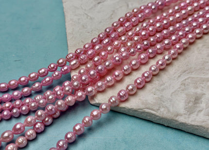 5-6 mm Gray Baby Pink Royal Blue Color Baby Edison Baroque Freshwater Pearls Beads #P3365