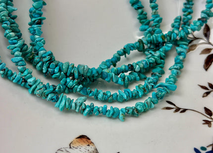 3-4x5-6 mm Natural Light Blue Turquoise Gemstone Good Quality Small Genuine Turquoise Chips #2072