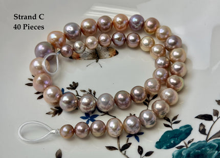 One-Of-A-Kind AAA Rare Natural Multi Dark Mauve Pink Freshwater Baroque/Edison Pearls High Luster Purple Pearl Beads #P3373