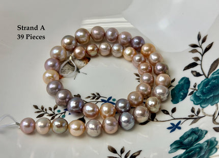 One-Of-A-Kind AAA Rare Natural Multi Dark Mauve Pink Freshwater Baroque/Edison Pearls High Luster Purple Pearl Beads #P3373