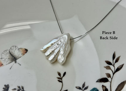 One-Of-A-Kind AAA Rare Natural White Chicken Feet Shape Large 2.2mm Hole Top Drilled Pearl Beads High Luster Jumbo Size Pearl #P3400